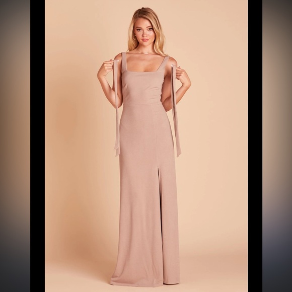 Birdy Grey Alex Convertible Dress Maxi Length Formal Gown in Neutral (X-Small) - Picture 1 of 7